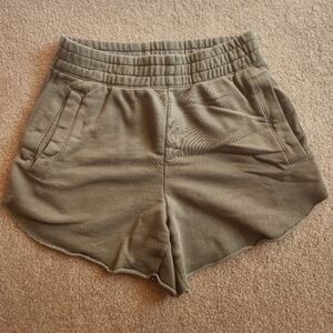 Aerie Olive Green Shorts, Relaxed Fit, Size XS.